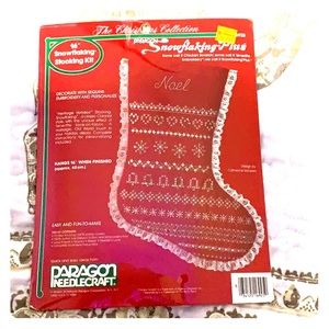 Vintage Christmas stocking kit, new in package.